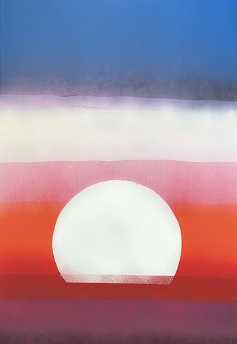 "Red Sun" par Anton Kaestner, Peinture en vente sur Singulart