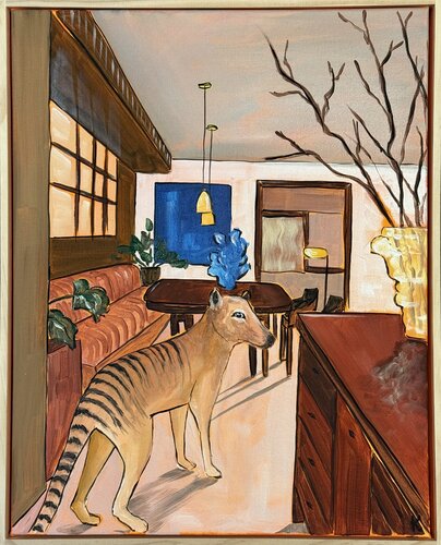 Forgotten Guest di Komal Sharma, Pittura in vendita su Singulart