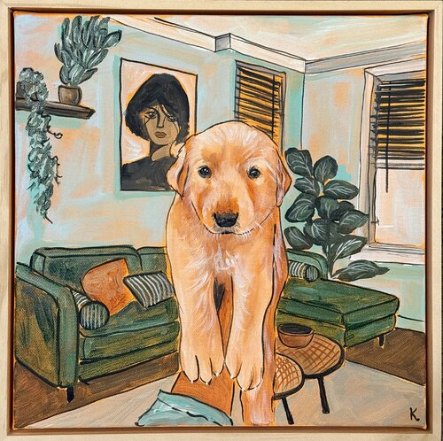 New Family Member di Komal Sharma, Pittura in vendita su Singulart