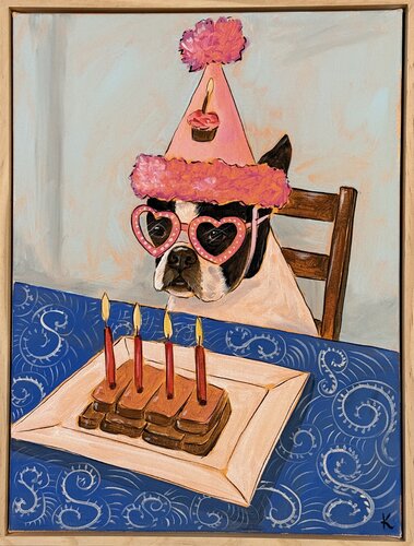 Birthday Queen di Komal Sharma, Pittura in vendita su Singulart