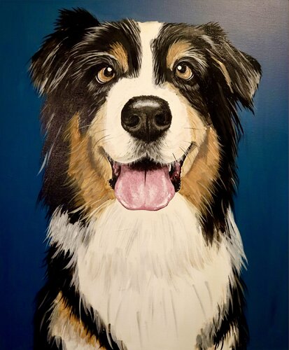 Happy van Komal Sharma, Schilderij te koop op Singulart