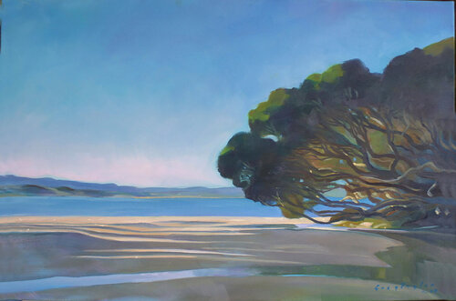 Another Christmas tree (Waipu cove) von Greg Taylor, Malerei kaufen auf Singulart