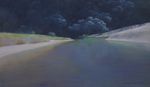 Hot Water Beach Stream. von Greg Taylor, Malerei kaufen auf Singulart