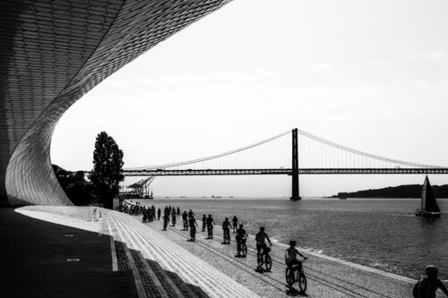 Bicycle Parade by the River Pedro Patrício