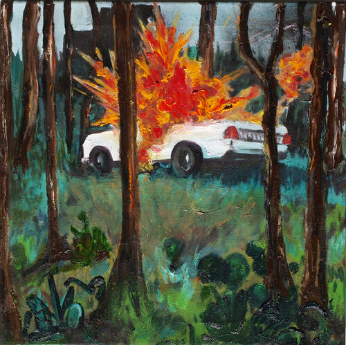 Explosive Mischung van Marek Eibert, Schilderij te koop op Singulart