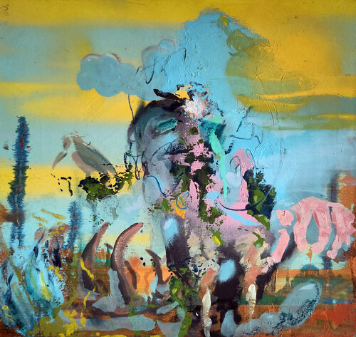 Death Valley Border by Marek Eibert, Painting for Sale on Singulart