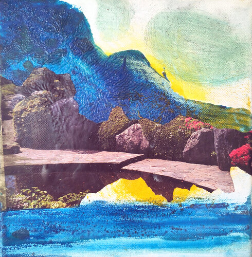 Sonnenaufgang am Bergsee by Marek Eibert, Painting for Sale on Singulart