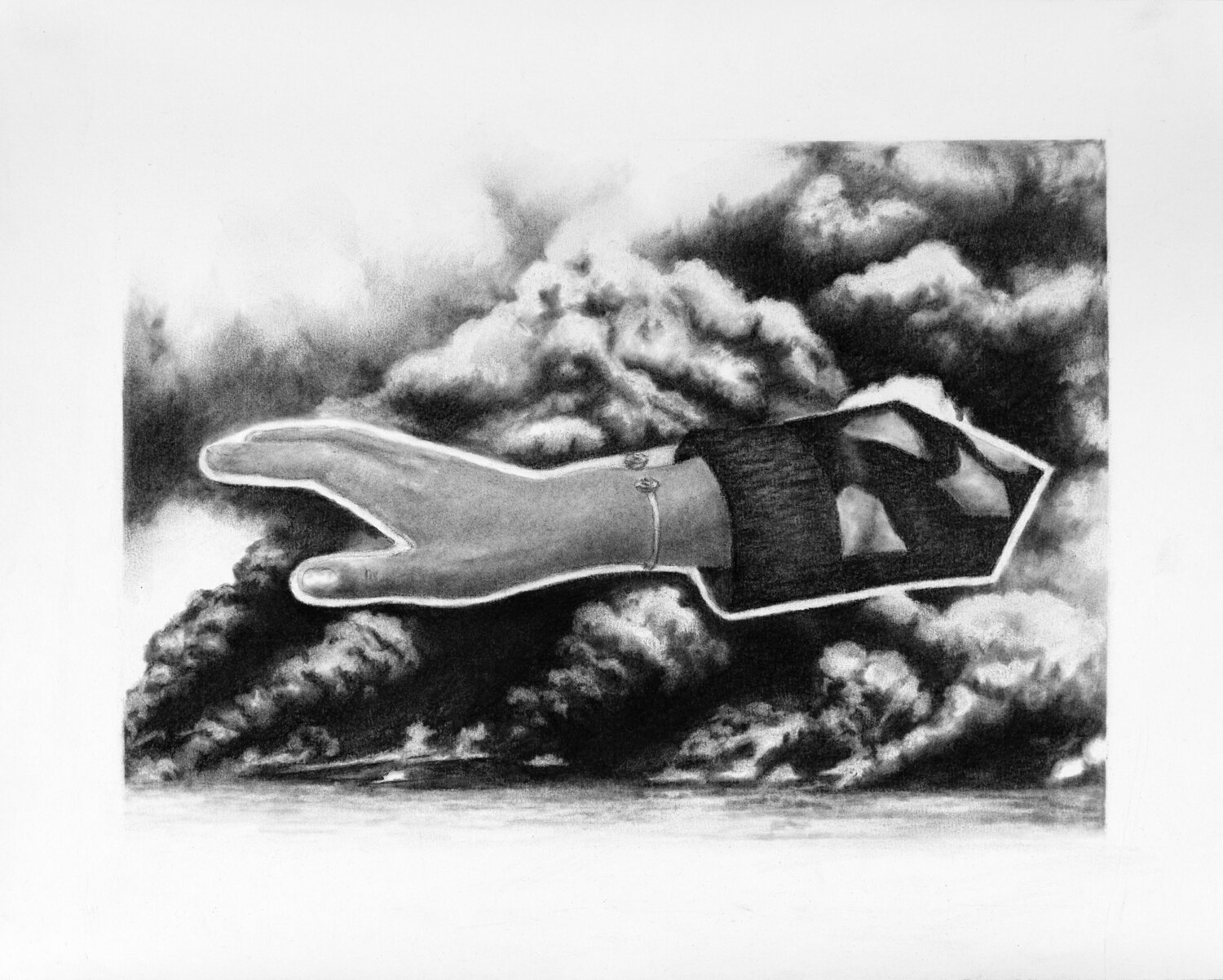 Dada Drawings (Hand I) Rebekka Brunke Drawing for sale