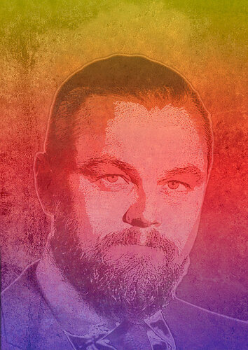 Survivor, a portrait of Leonardo DiCaprio van Miguel Barros, Afdruk te koop op Singulart