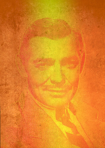 The Bird of Paradise, Clark Gable portrait by Miguel Barros, Print for Sale on Singulart