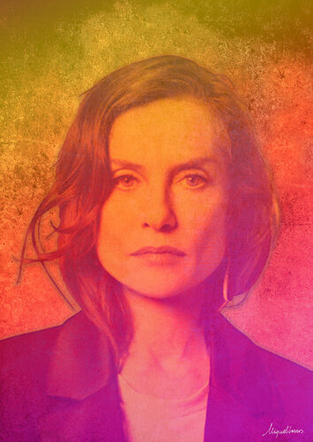 The Art of Transposition (Isabelle Huppert Portrait) von Miguel Barros, Druck kaufen auf Singulart