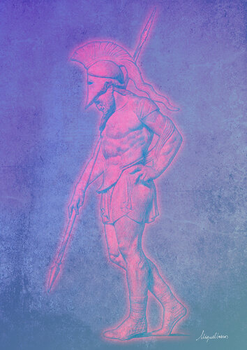 Guerrero espartano dubitativo by Miguel Barros, Print for Sale on Singulart