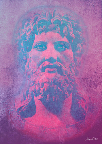 Zeus el poder del rayo van Miguel Barros, Afdruk te koop op Singulart