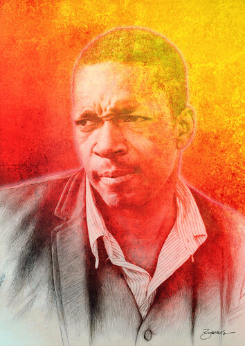 Love Supreme, John Coltrane portrait van Miguel Barros, Digitaal te koop op Singulart