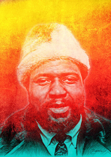 Genius of Modern Music, Thelonious Monk portrait von Miguel Barros, Digital kaufen auf Singulart