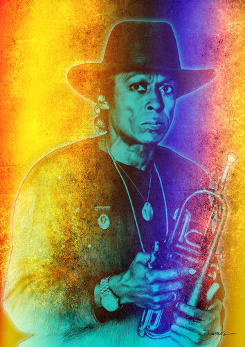 Birth of the cool, Miles Davies portrait van Miguel Barros, Digitaal te koop op Singulart