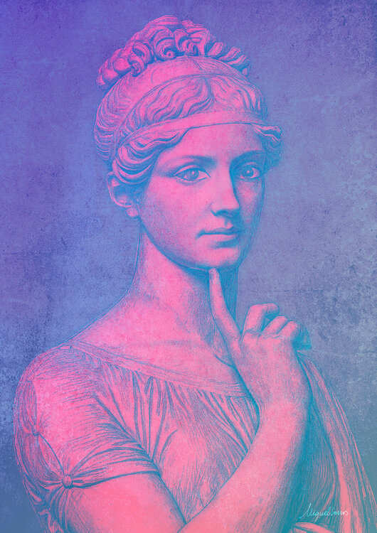 El poder femenino (Atenea Portrait) Miguel Barros