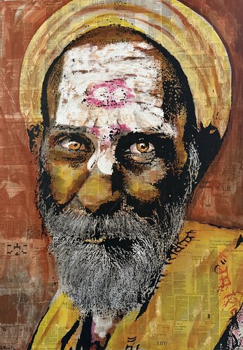 FACES OF INDIA by Peter Kittner, 회화 for Sale on Singulart