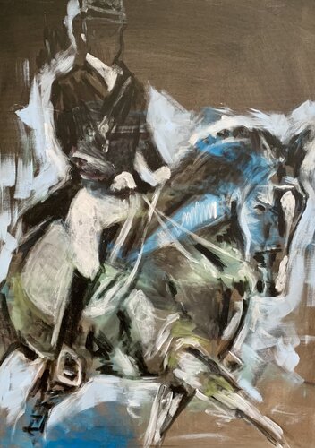 Pferd - Dressurpferd di Dea Theinert, Pittura in vendita su Singulart