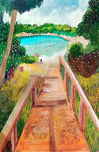 Creek von Laurianne Lopez, Malerei kaufen auf Singulart