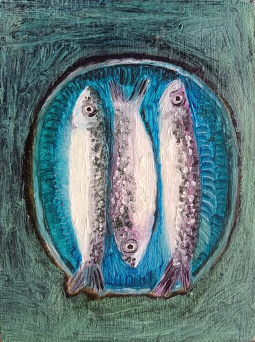 Comida 04 - Sardine von Laurianne Lopez, Malerei kaufen auf Singulart