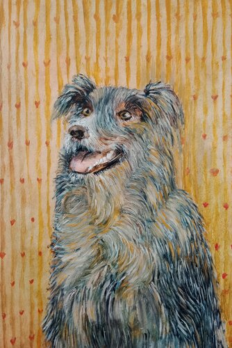 Perro feliz von Laurianne Lopez, Malerei kaufen auf Singulart