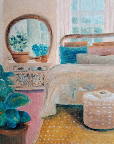 Bedroom van Laurianne Lopez, Schilderij te koop op Singulart