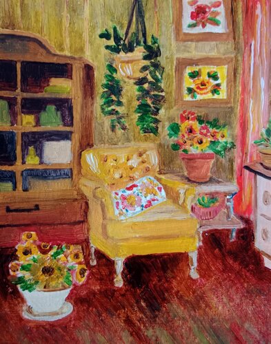 Livingroom von Laurianne Lopez, Malerei kaufen auf Singulart