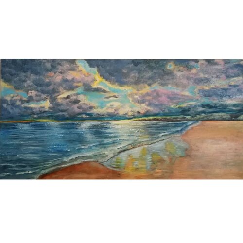 Tranquilidad después de la tormenta van Laurianne Lopez, Schilderij te koop op Singulart
