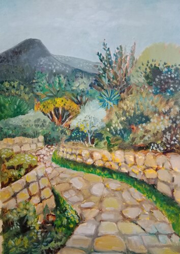 Paseo en el parque - Camino di Laurianne Lopez, Pittura in vendita su Singulart