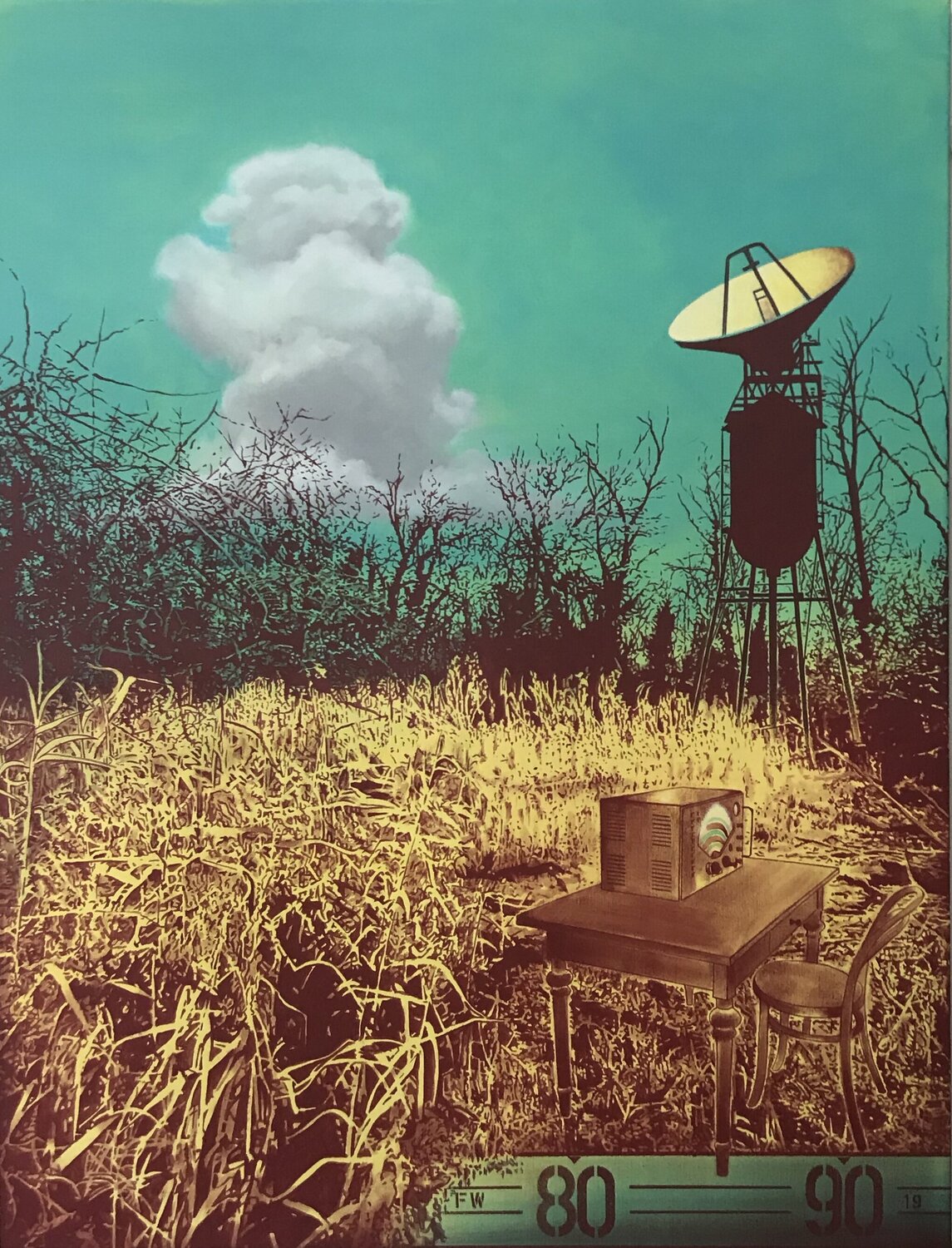 Radioreceptio Fant Wenger Peinture originale à vendre