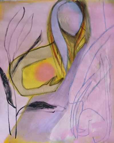 In Her World von Pauline Schulze, Malerei kaufen auf Singulart