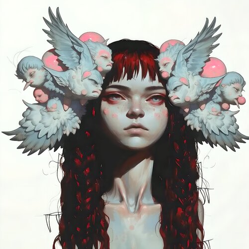 weird girl #1 von Sanna Strange, Druck kaufen auf Singulart