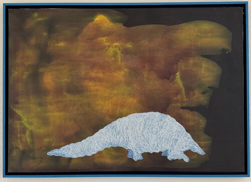 Rettet den Pangolin von Rolf Lorenz, Malerei kaufen auf Singulart