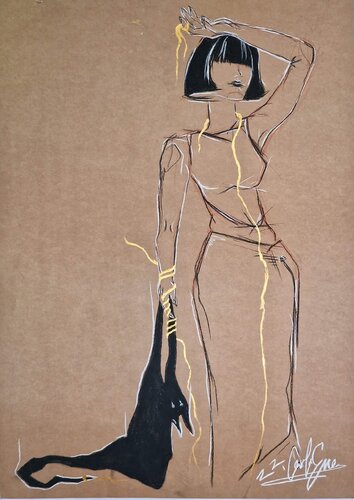 LIBERATRIZ I de Carla Gabriela Ene, Obra en papel a la venta en Singulart