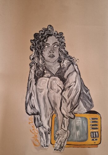 Miedo con hastío de Carla Gabriela Ene, Pintura a la venta en Singulart
