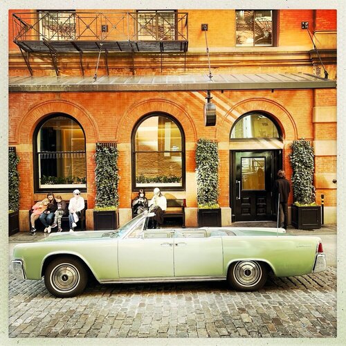 Untitled (Getaway Cars in The West Village City III)  di Mark S. Borden aka Egospeed, Stampa in vendita su Singulart