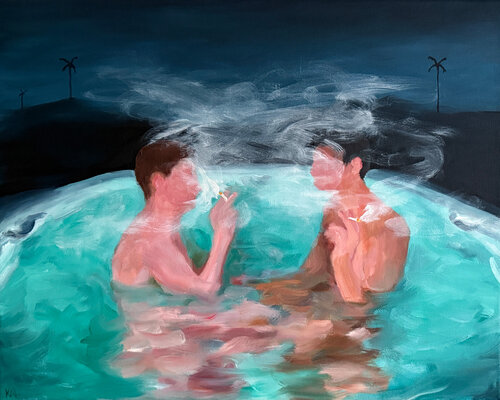 another smoke break von Kory Alexander, Malerei kaufen auf Singulart