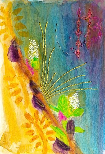 Memories 6 - Interwoven Moments de Shaiba Rajesh, Pintura a la venta en Singulart