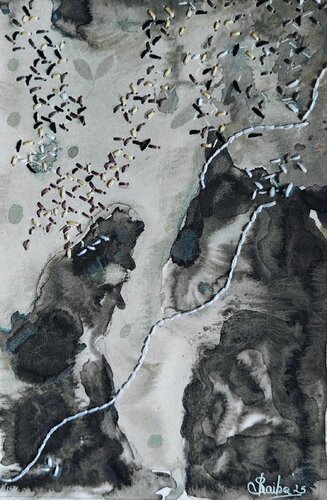 Memories 15 - Interwoven Moments von Shaiba Rajesh, Malerei kaufen auf Singulart
