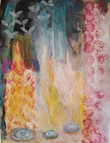 Memories 36 - Interwoven Moments van Shaiba Rajesh, Schilderij te koop op Singulart