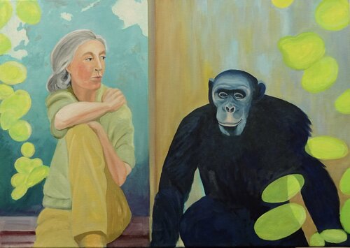 ruhige Kommunikation van Amaya Eglin, Schilderij te koop op Singulart