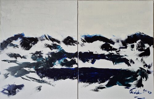 Winter, Diptych de Marcus Fedder, Pintura a la venta en Singulart