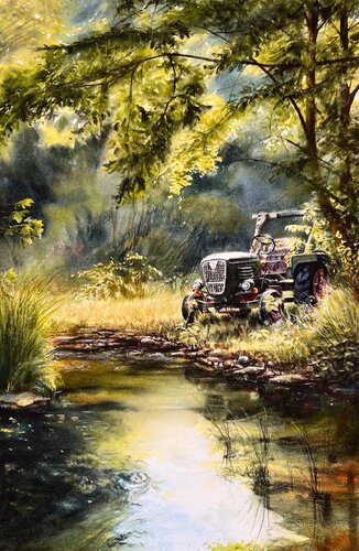 Echoes of the past di Annett Coumont, Pittura in vendita su Singulart