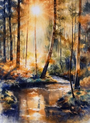 Ethereal Dawn by Annett Coumont, Painting for Sale on Singulart