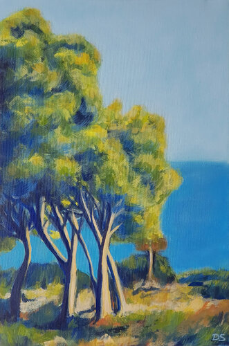 Meditarrenean croatian Coast by Daria Startseva, 油畫 for Sale on Singulart