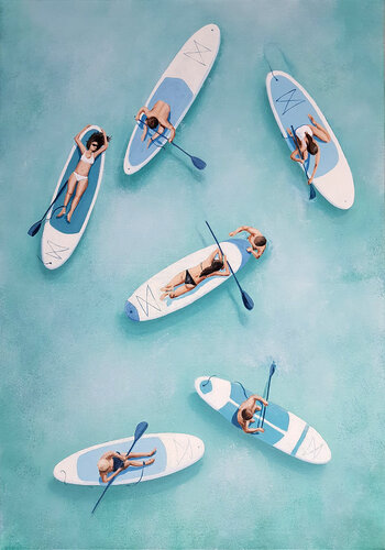 Where Time Slows di Daria Startseva, Pittura in vendita su Singulart