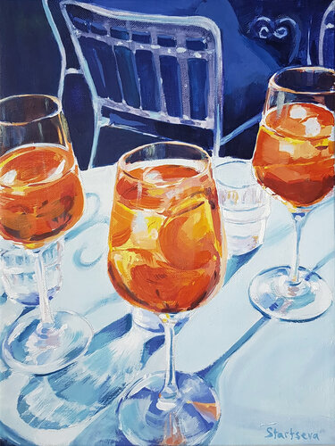 Apéro, Le Raymond van Daria Startseva, Schilderij te koop op Singulart