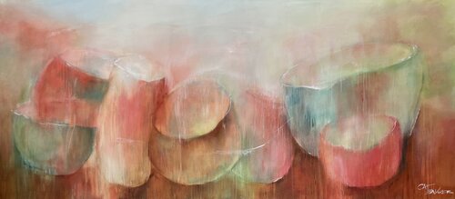 floating pastels by CAT BAKKER, Painting for Sale on Singulart
