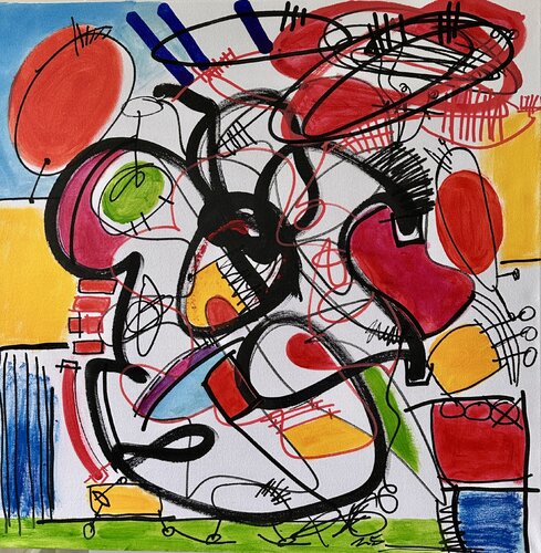 Playground of the Subconscious, a painting van Regia Marinho, Schilderij te koop op Singulart